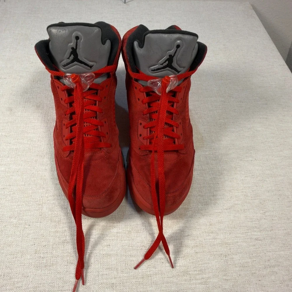 Nike Air Jordan 5 Retro V Size 13 Mens 136027-602 University Red Suede 2017 Rare